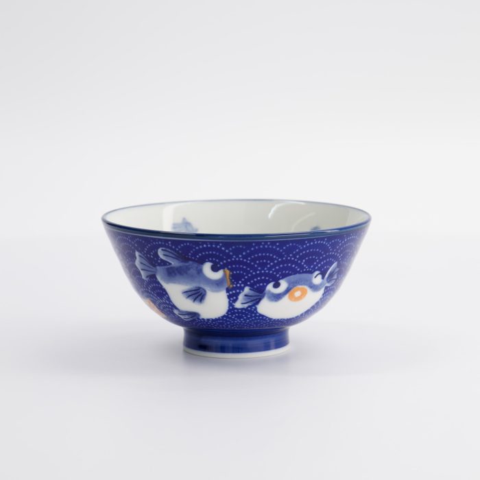 Tokyo Design Studio - Kawaii - Bol à Riz - 11.3x5.8cm - 300ml - Poisson-globe - Bleu Foncé Description du – Image 3