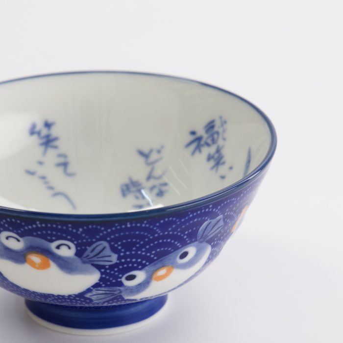 Tokyo Design Studio - Kawaii - Bol à Riz - 11.3x5.8cm - 300ml - Poisson-globe - Bleu Foncé Description du – Image 4