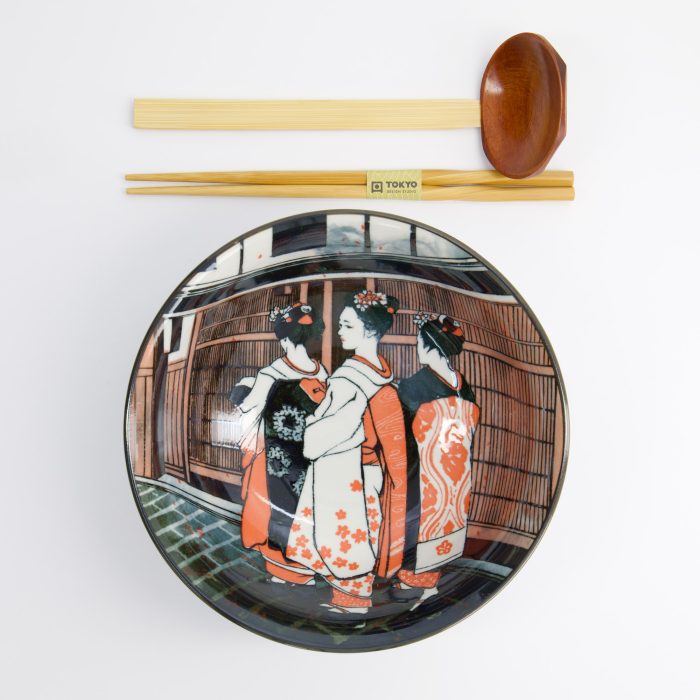 Tokyo Design Studio - Geisha - Coffret Cadeau Ramen - 3 pièces - 20,5x8cm - 1250ml – Image 2