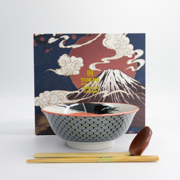 Tokyo Design Studio - Asakusa - Coffret Cadeau Ramen 3 pièces - 20,5x8 cm - 1250 ml - Samouraï – Image 4