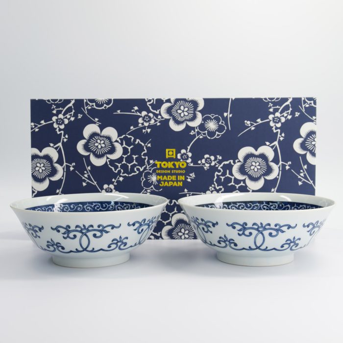Tokyo Design Studio - Bol Ramen Set Cadeau 2 Pièces - Bleu - 19x7,5 cm - 1100 ml – Image 4