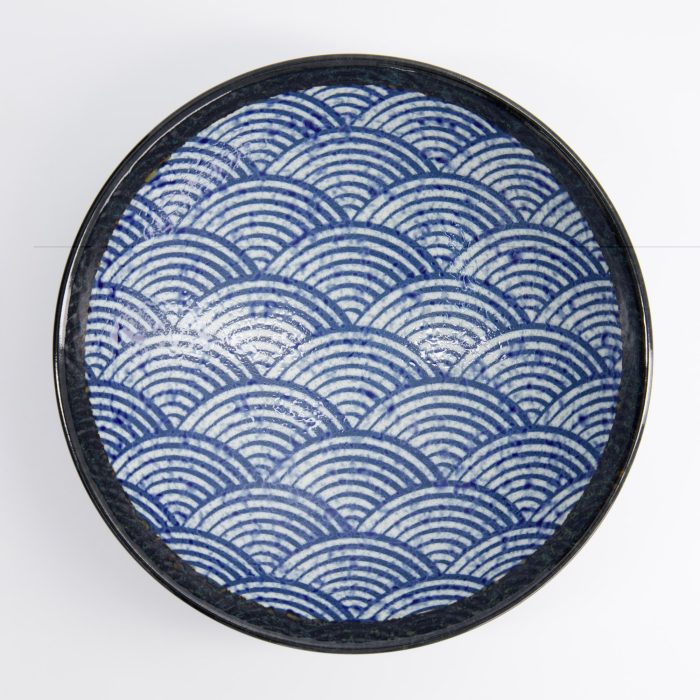 Tokyo Design Studio - Aisai Seigaiha - Bol à Ramen - Bleu - 25,2x7,7cm - 1400ml – Image 2