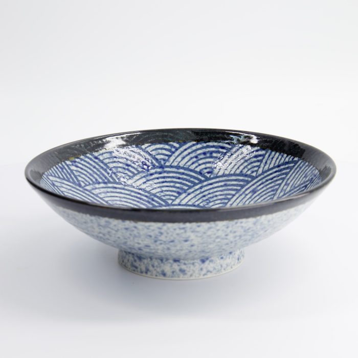 Tokyo Design Studio - Aisai Seigaiha - Bol à Ramen - Bleu - 25,2x7,7cm - 1400ml – Image 3