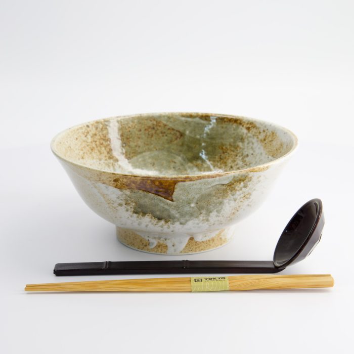 Tokyo Design Studio - Yukishino - Ensemble Cadeau Ramen 3 Pièces - Blanc/Marron - Cuillère - 21,5x9cm - 1300ml – Image 3