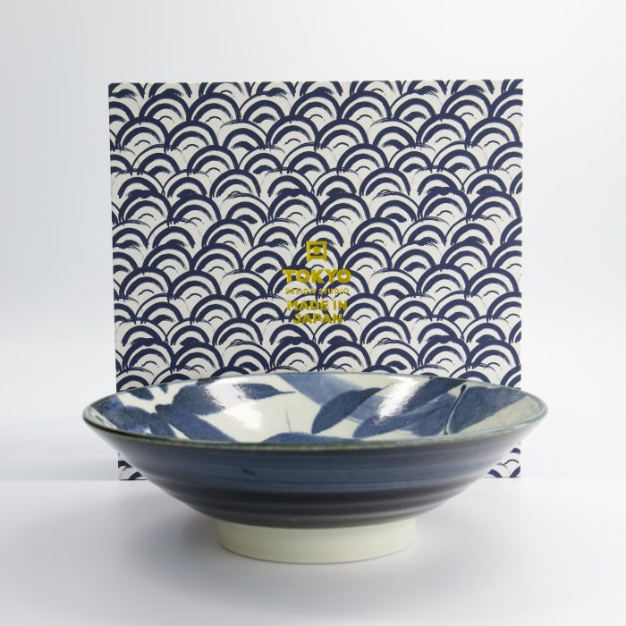 Tokyo Design Studio - Bol à Ramen Coffret Cadeau - 1 pièce - 25,2x7,7 cm - 1400 ml - Bambou Bleu – Image 3