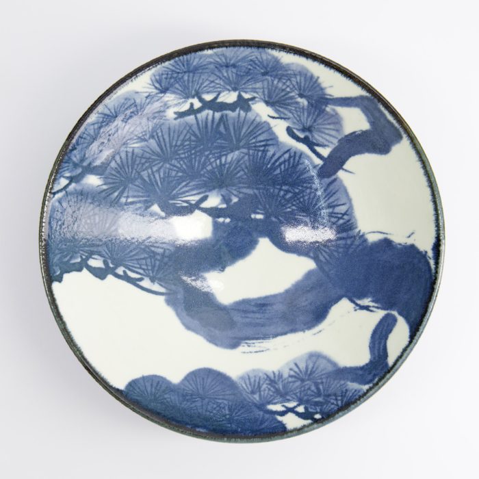 Tokyo Design Studio - Bol à Ramen - Set Cadeau 1 Pièce - 25,2x7,7cm - 1400ml - Bleu/Blanc – Image 2