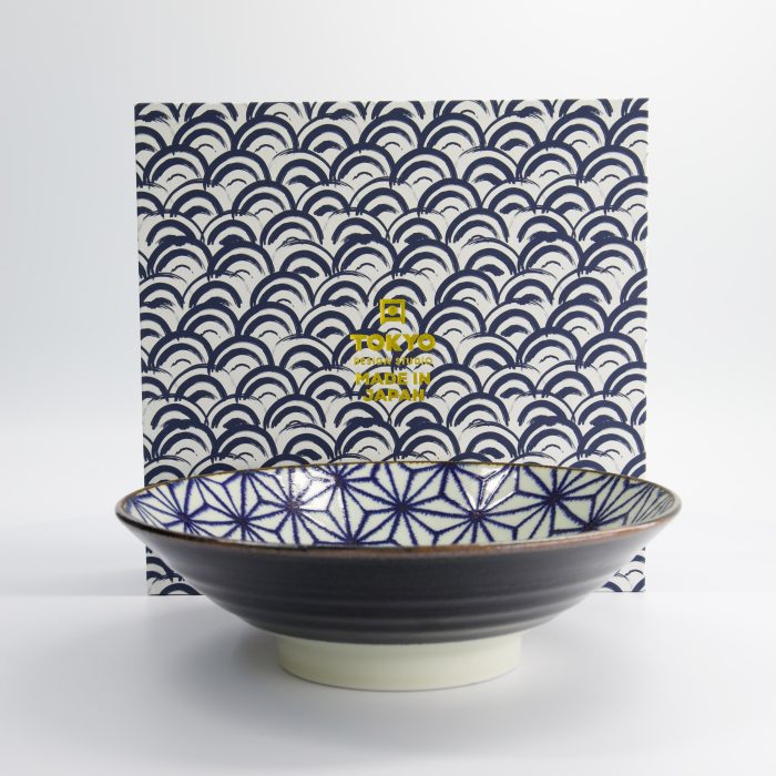 Tokyo Design Studio - Bol Ramen - Bleu/Blanc Asanoha - 25,2x7,7cm - 1400ml – Image 4