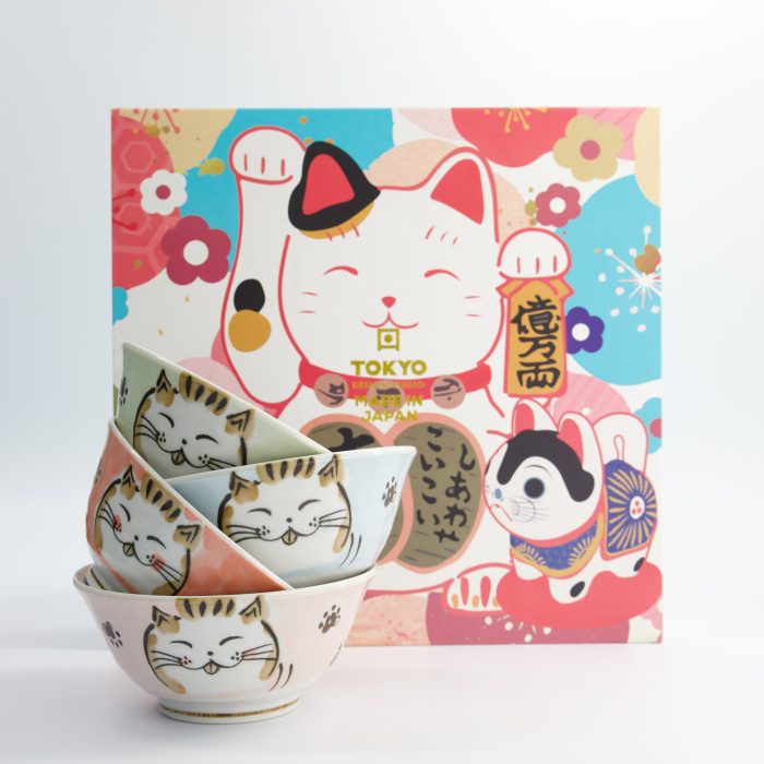 Tokyo Design Studio - Bols Mélangés - Kawaii - 4 pièces - Coffret cadeau - 15x7cm - 500ml – Image 2