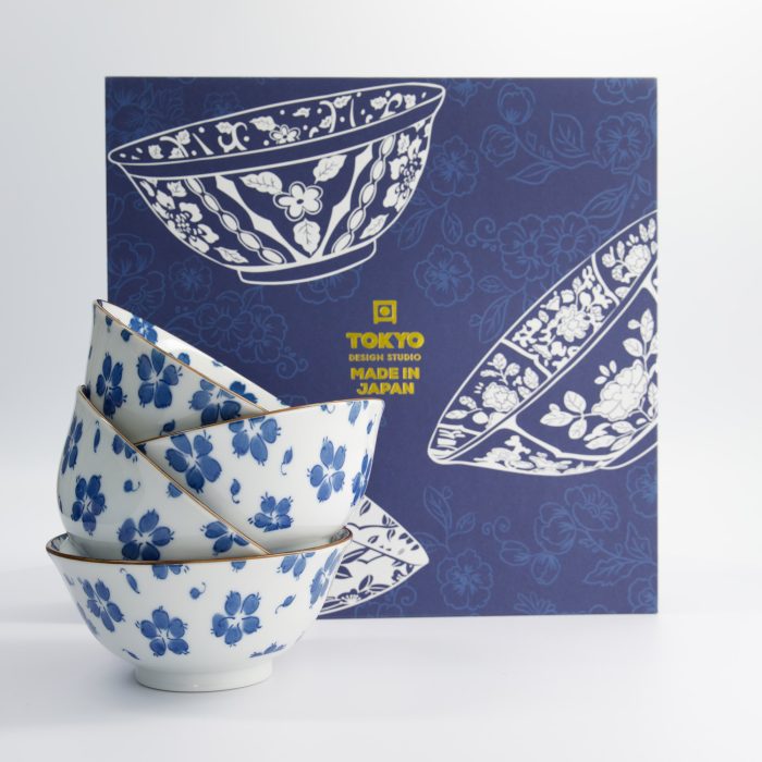 Tokyo Design Studio - Hana Chirashi - Set de Bols Mélangés - 4 Pièces - 15x7cm - 500ml – Image 4