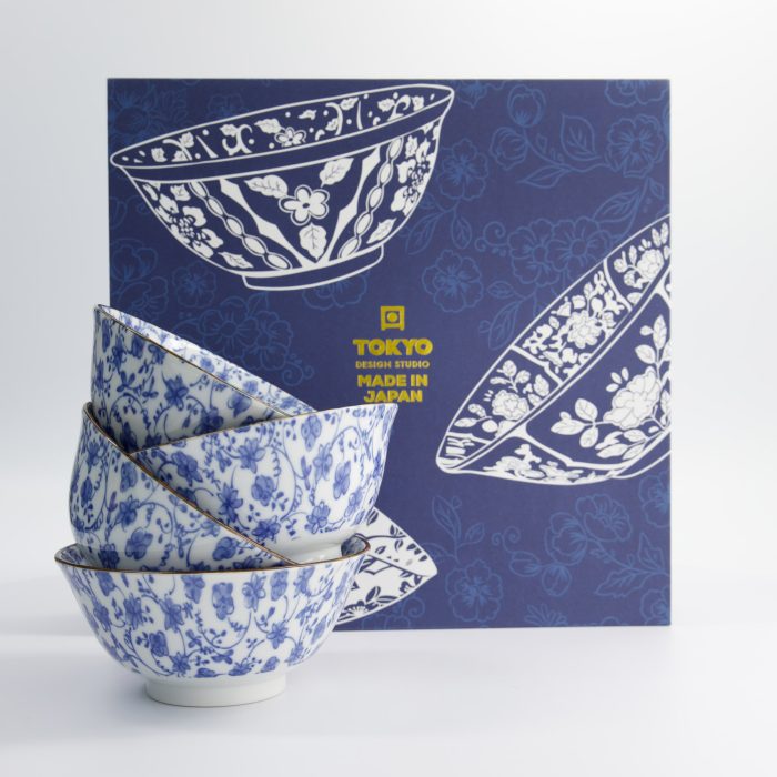 Tokyo Design Studio - Kara Hana - Ensemble de bols - 4 pièces - 15x7cm - 500ml – Image 4