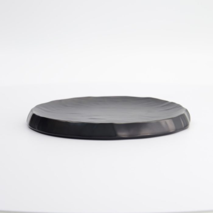 Tokyo Design Studio - Iwate Noir - Assiette Ronde - Roche - 23x23x2cm – Image 3