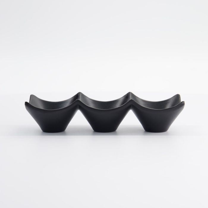 Tokyo Design Studio - Iwate Noir - Coupelle à Sauce - 3 pièces - 18,7x6,2x4,4 cm - 114 ml – Image 4