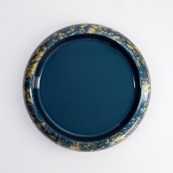 Tokyo Design Studio - Sushi Oke - Marbre - Bleu/Doré - Extérieur 37x6,9cm Intérieur 31,3x5cm – Image 2