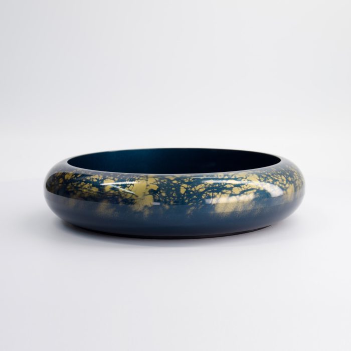 Tokyo Design Studio - Sushi Oke - Marbre - Bleu/Doré - Extérieur 37x6,9cm Intérieur 31,3x5cm – Image 3