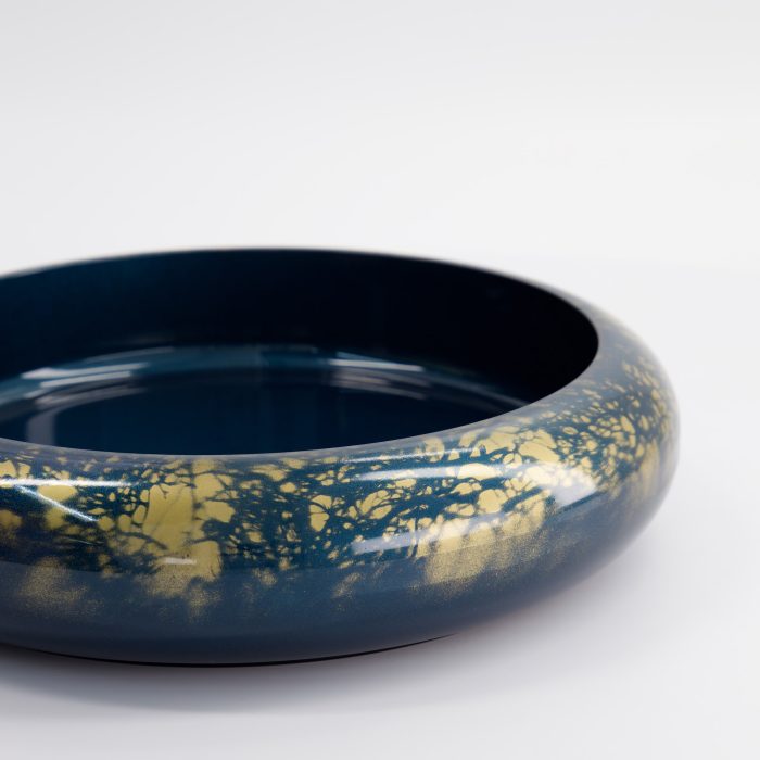 Tokyo Design Studio - Sushi Oke - Marbre - Bleu/Doré - Extérieur 37x6,9cm Intérieur 31,3x5cm – Image 4