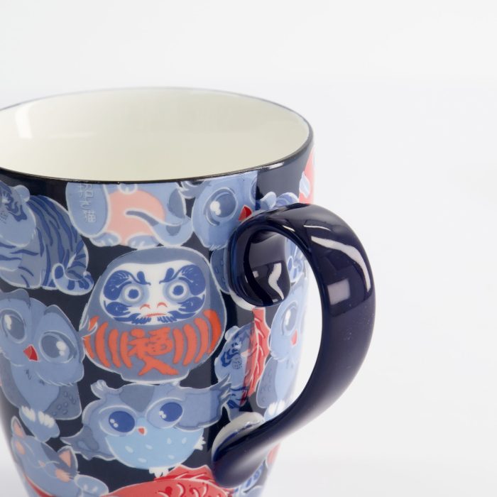 Tokyo Design Studio - Kawaii - Mug Lucky Daruma Lucky Cat - Coffret cadeau - 8.5x10.2cm - 380ml – Image 3
