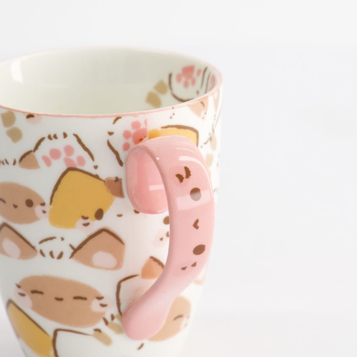 Tokyo Design Studio - Kawaii - Tasse avec Boîte Cadeau - Chat - Rose - 8.5x10.2cm - 380ml – Image 3