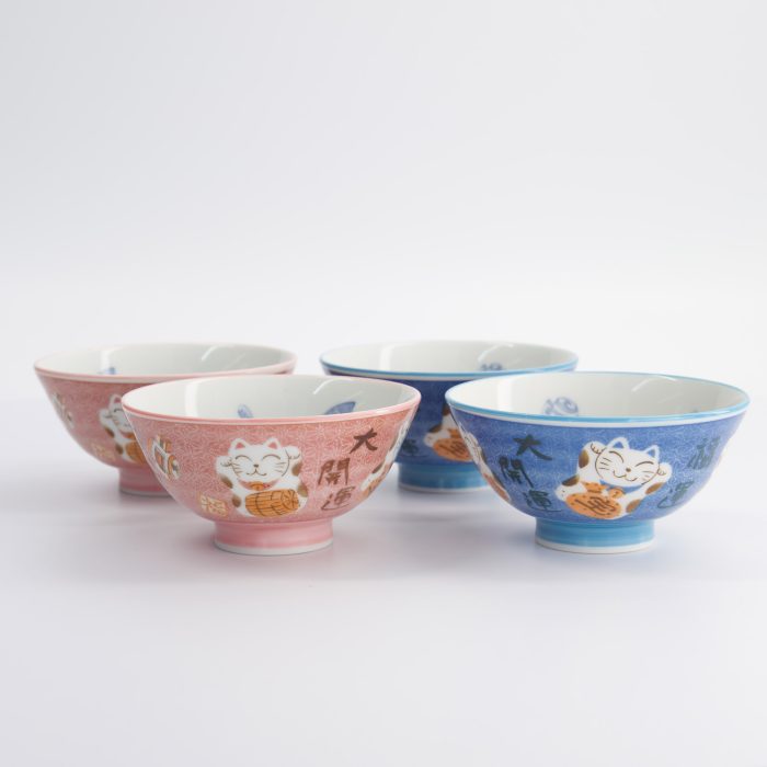 Tokyo Design Studio - Kawaii - Coffret de Bols - 4 pièces - Bleu/Rose - 11,3x5,8cm – Image 5