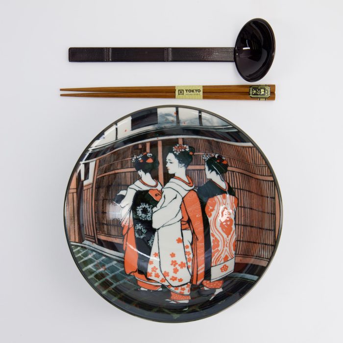 Tokyo Design Studio - Asakusa - Set de 3 bols à ramen - 20,5x8cm - 1250ml - Geisha – Image 3