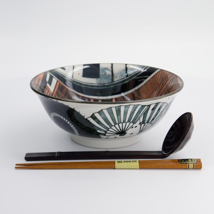 Tokyo Design Studio - Asakusa - Set de 3 bols à ramen - 20,5x8cm - 1250ml - Geisha – Image 4