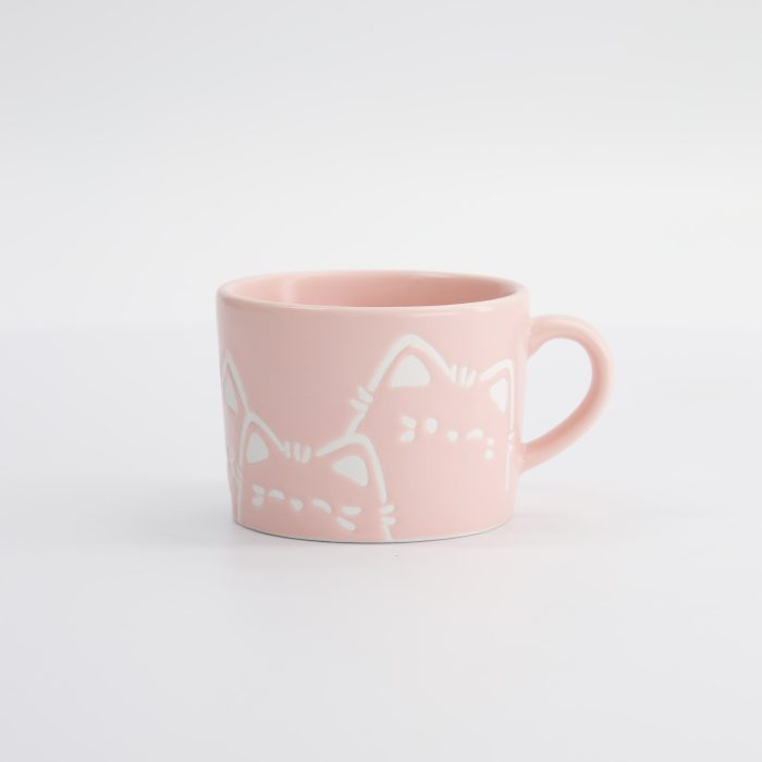 Tokyo Design Studio - Kawaii - Tasse - Chat - Rose - 8x6cm – Image 3