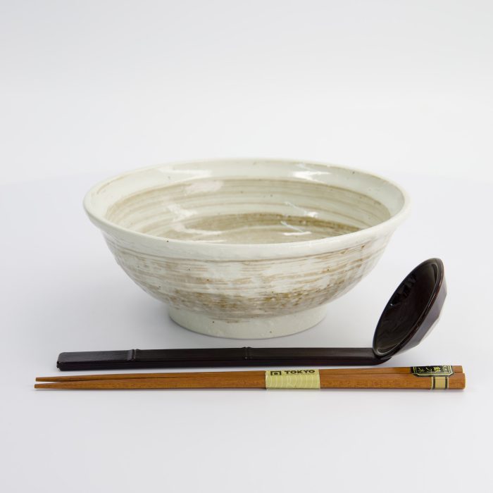 Tokyo Design Studio - Hakeme - Coffret Cadeau Ramen 3 Pièces - Blanc/Marron - Cuillère - 19,5x7,2cm - 900ml – Image 3