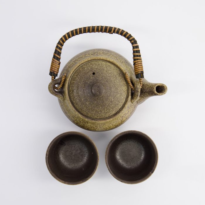 Service à Thé Kinsai Marron - 0.8L - Avec 2 Tasses de 180ml – Image 5