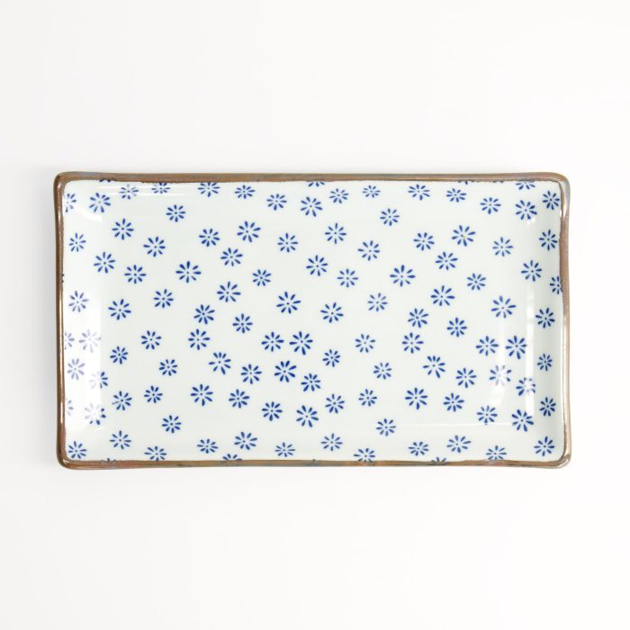 Assiette Mizu Fleur du Japon - 21x13.5cm