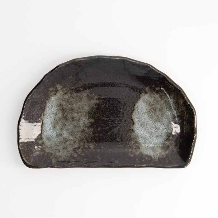 Tokyo Design Studio - Assiette Demi-Lune - 21x13x3.5cm - Noir – Image 2