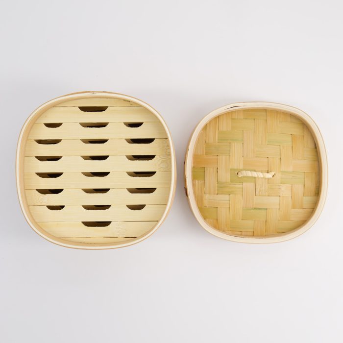 Cuiseur Vapeur Carré Kitchen TDK - 15x15cm - Bambou – Image 5