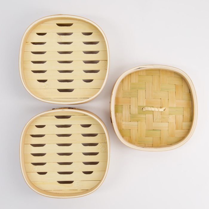 Cuiseur Vapeur Carré Kitchen TDK - 15x15cm - Bambou – Image 4