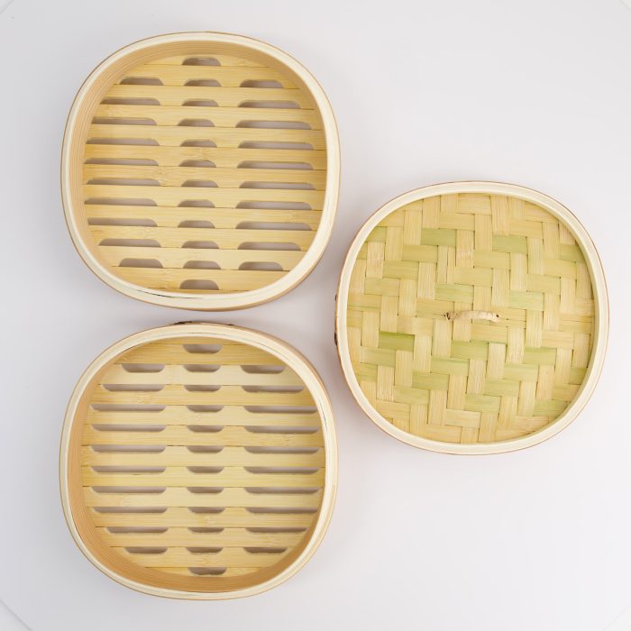 Cuiseur Vapeur Carré Kitchen TDK - 21x21cm - Bambou – Image 4
