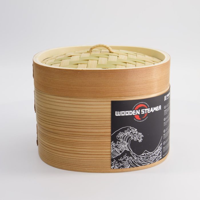 Cuiseur Vapeur Carré Kitchen TDK - 21x21cm - Bambou