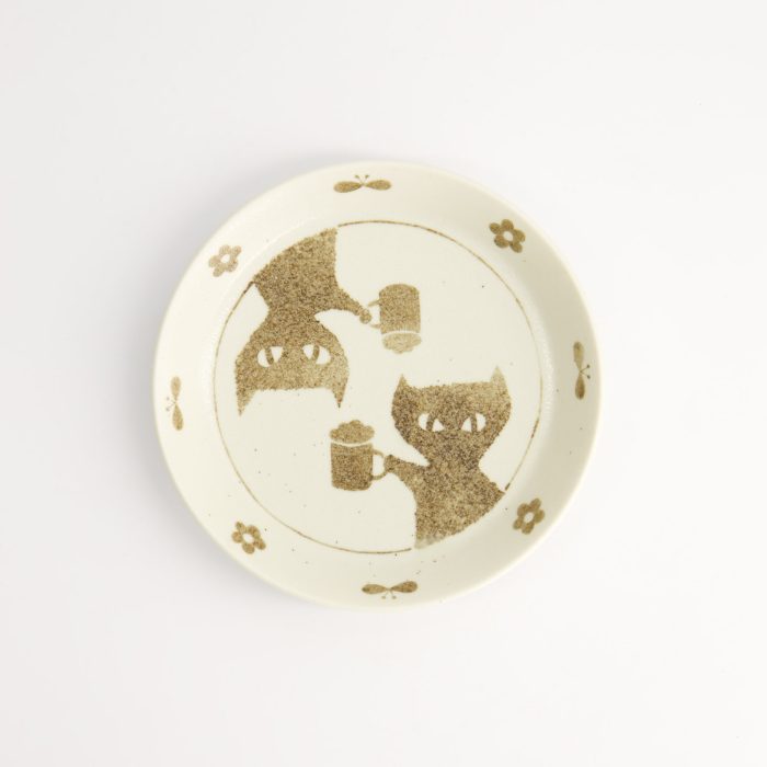 Assiette Chat Neko Maruke - 14.3x2.1cm