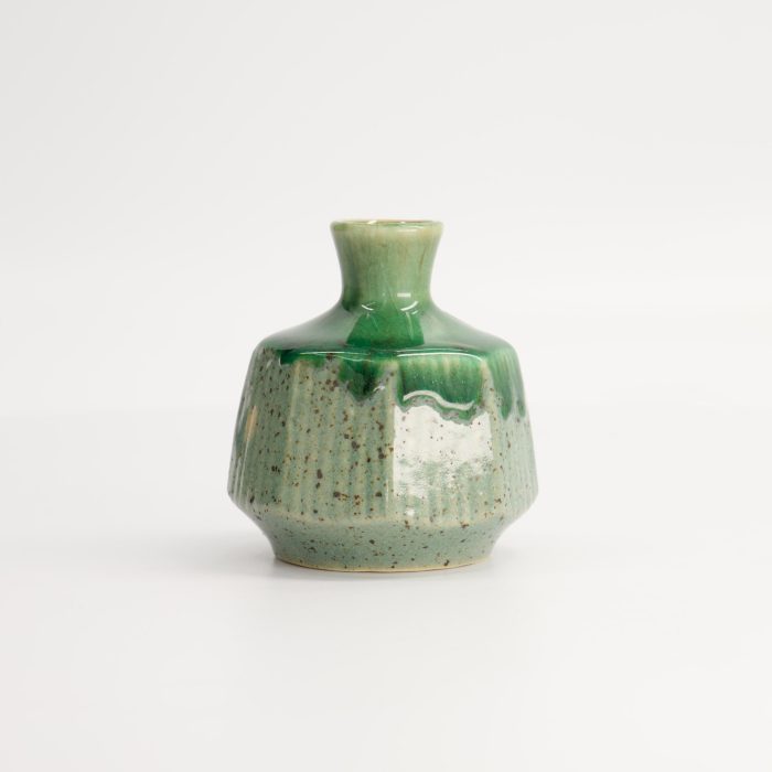 Bouteille Artisanale - 8x9cm - Vert – Image 2