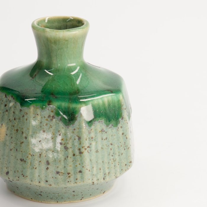 Bouteille Artisanale - 8x9cm - Vert – Image 4