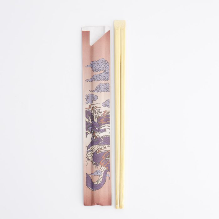 Tokyo Design Studio - Baguettes Jetables - Dragon Bleu Tensoge - 21cm - 2000 Paires – Image 2