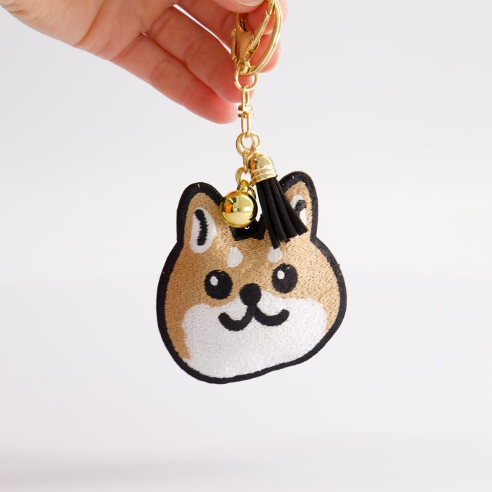 Tokyo Design Studio - Porte-clés Patch Tête de Shiba-Inu – Image 3