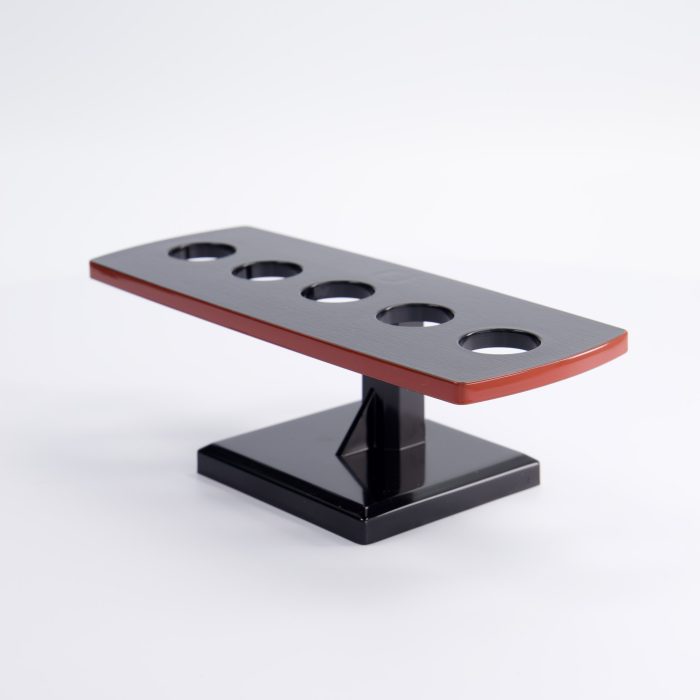 Présentoir à Sushi en Laque - Noir/Rouge – Image 3