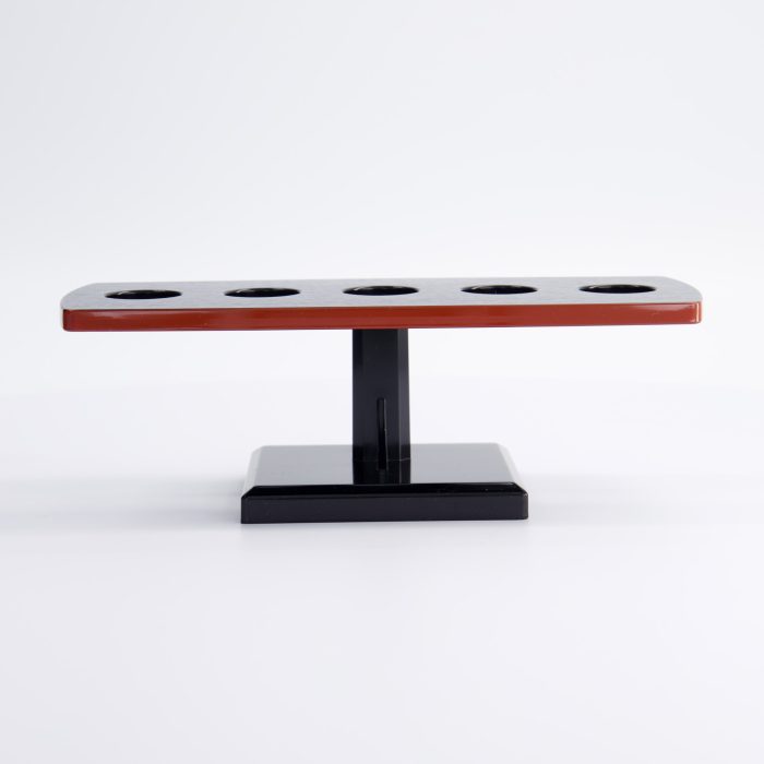 Présentoir à Sushi en Laque - Noir/Rouge – Image 5