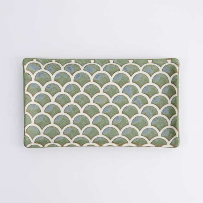 Tokyo Design Studio - Vert Sauge - Assiette Design Sirène - 22x13x2cm – Image 2