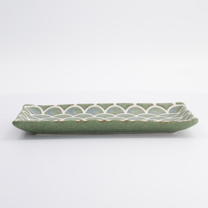 Tokyo Design Studio - Vert Sauge - Assiette Design Sirène - 22x13x2cm – Image 3