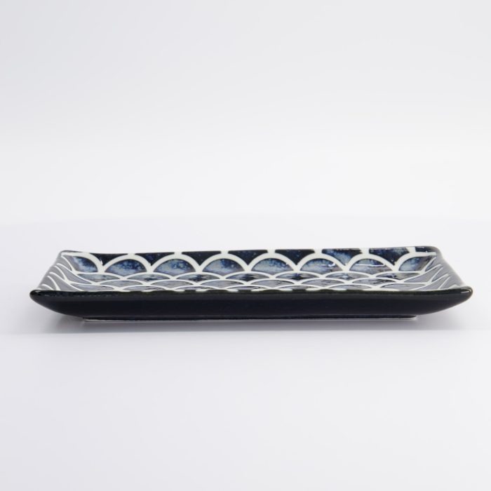 Tokyo Design Studio - Assiette Bleu Marine avec Motif Sirène - 22x13x2cm – Image 3