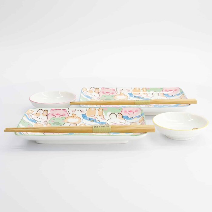 Kawaii - Animaux - Coffret Sushi – 6 pièces – Image 2