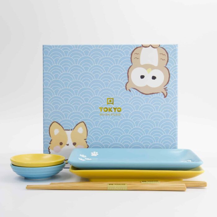 Kawaii - Shiba & Hibou - Coffret Sushi – 6 pièces – Image 6