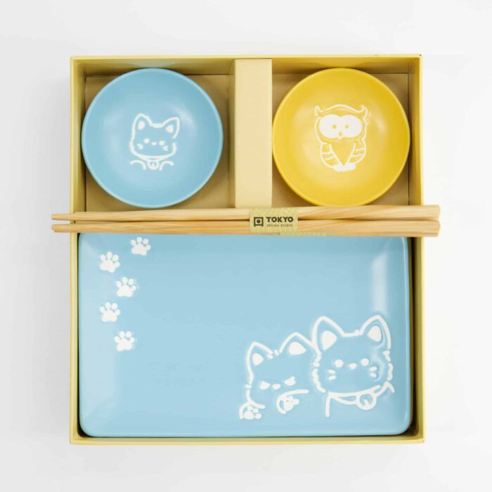 Kawaii - Shiba & Hibou - Coffret Sushi – 6 pièces – Image 3