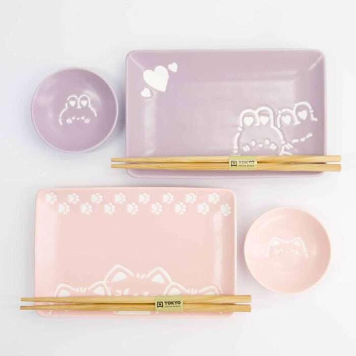 Kawaii - Lapin & Chat - Coffret Sushi – 6 pièces – Image 6
