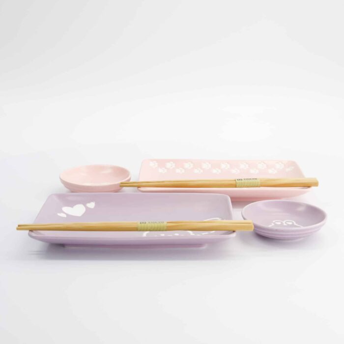 Kawaii - Lapin & Chat - Coffret Sushi – 6 pièces – Image 5