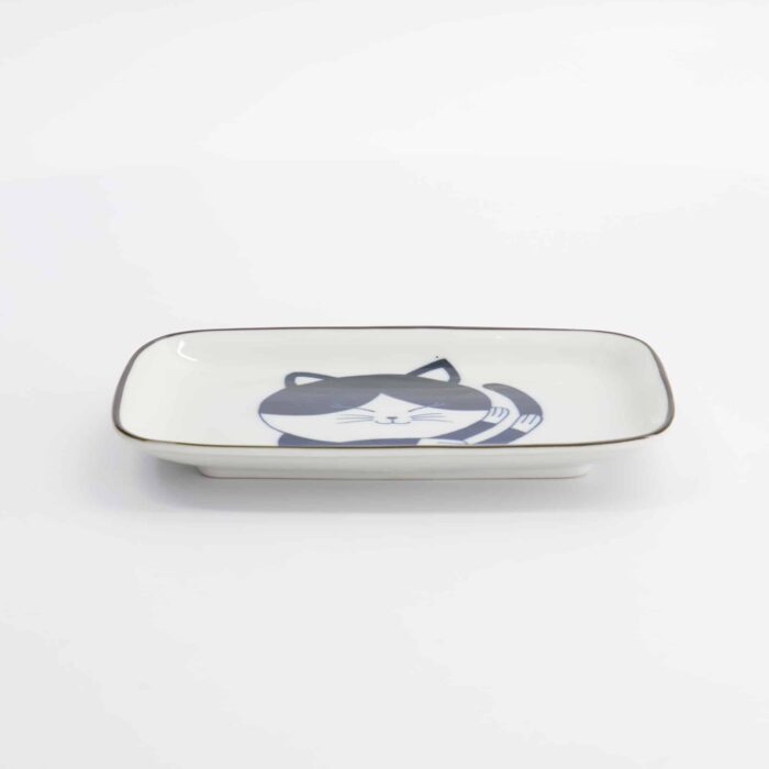 Kawaii – Assiette rectangulaire – Chat Neko – 16,3 x 10,2 cm – Image 2