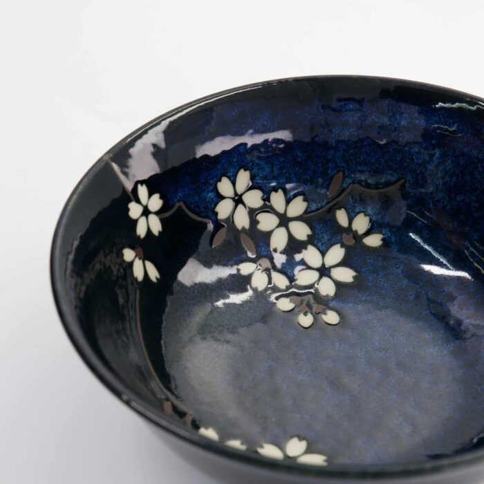 Tokyo Design Studio - Bleu Cobalt - Sakura - Bol à Ramen - 20.5x8cm - 1200ml – Image 2